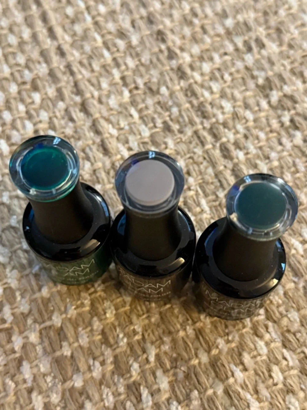 Madam Glam Gel Nail Polishes | Set of 3 | Greens and Gray - Picture 2 of 2